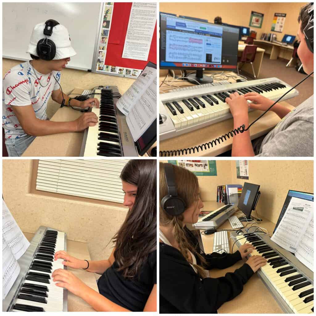 Students in Dr. Pliego's piano class are striking the right notes on their musical journey! 