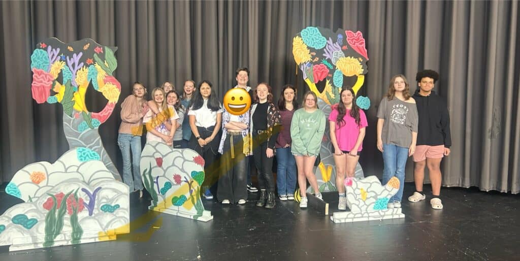 Students are working hard to prepare for the debut of Coal Ridge Middle School's Little Mermaid next Thursday and Friday.